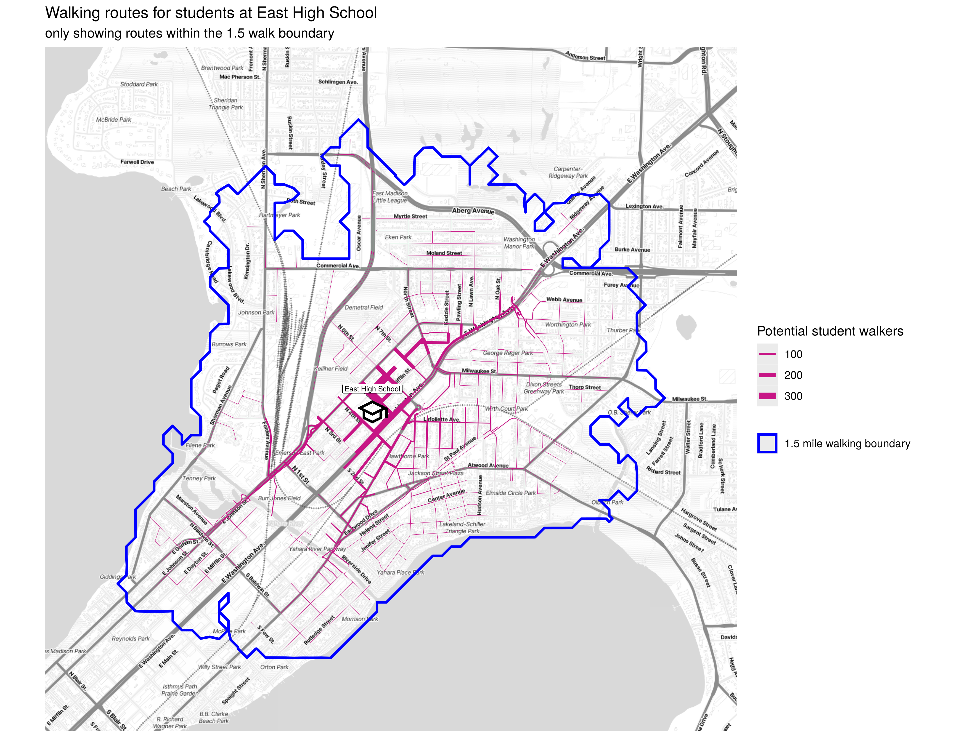 example routes figure