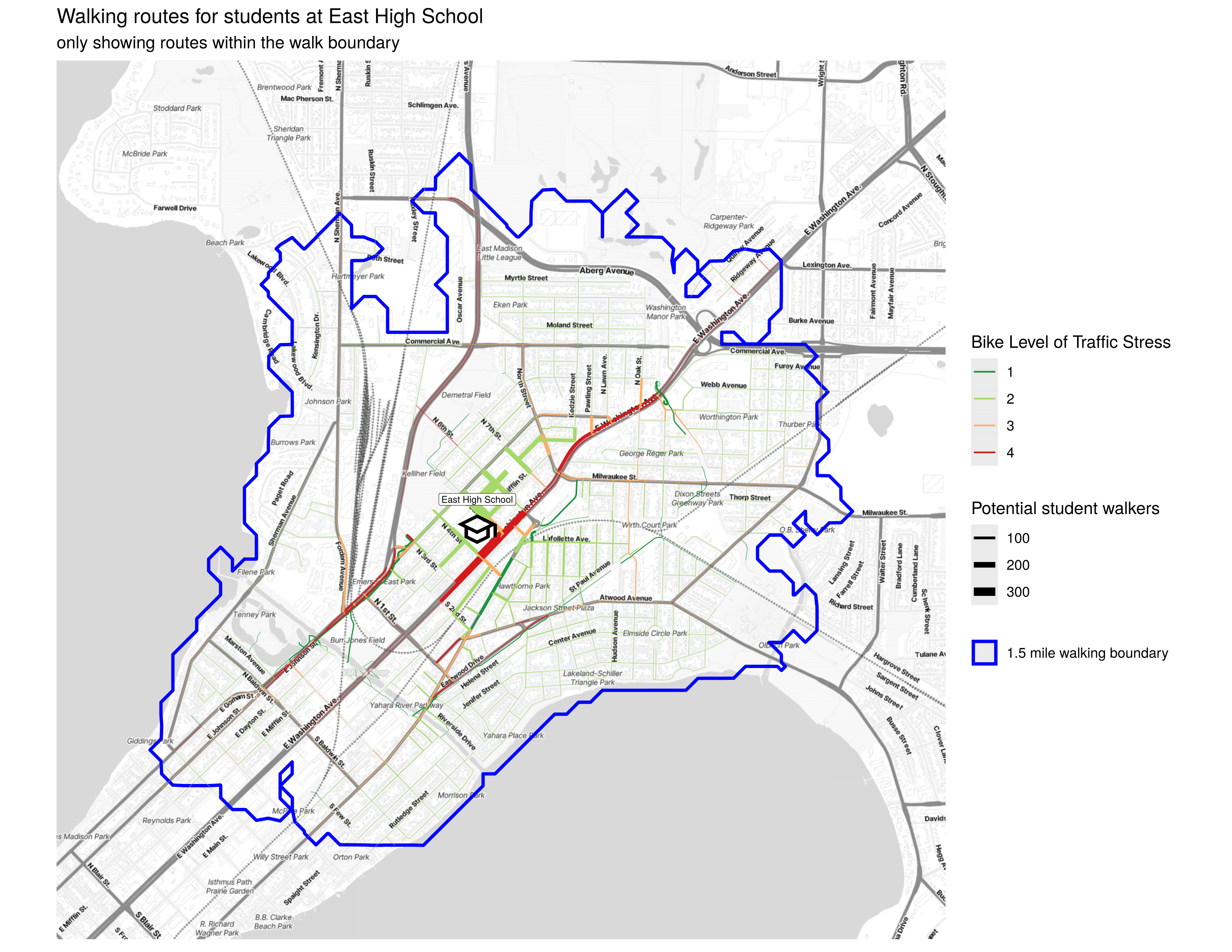 example routes-lts figure